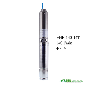 Pompa Elettrica Sommergibile di Alta Qualità Italiana M4F-140-14T per Irrigazione Agricola, Pozzi Profondi e Pompe ad Alta Pressione - Product Image 1