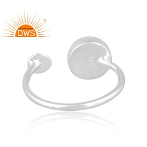 Handcrafted Best Selling Fine Sterling Silver Natural Carnelian Gemstone <b>Adjustable</b> <b>Ring</b> Custom Jewelry Manufacturer - Product Image 4