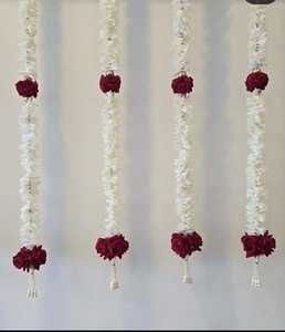 สายกุหลาบดอกมะลิฉากหลังบนเวทีการตกแต่ง haldi mehendi Sangeet การตกแต่งคริสมาสต์อุปกรณ์ปาร์ตี้การตกแต่งเพดาน - Product Image 2