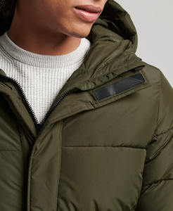 Blouson Bomber Léger pour Homme en Coton de Haute Qualité Rembourré à Capuche Col Montant Blouson Puffer 2 Tons pour Homme - Product Image 3