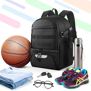 Mochila deportiva unisex con características antirrobo, forro de poliéster impermeable suave, material de malla, bolsa de baloncesto para la Escuela Universitaria para hombres - Product Image 3