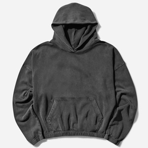 Sudadera con Capucha Vintage 2026 con Lavado Ácido para Hombre, 100% Algodón, Estilo Urbano, Talla Grande - Product Image 1