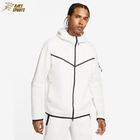 Survêtements de sport pour hommes personnalisés en coton 100% écologique de qualité supérieure blancs pour l'hiver 2024, coupe classique