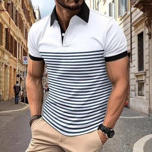 Polo de manga larga de algodón 100% para hombre, nueva Camiseta deportiva de verano con botón de solapa, bolsillo de Color sólido, ajuste holgado para Primavera/Aut - Product Image 4