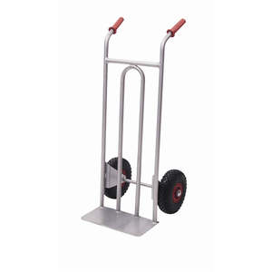 AISI 304 Stainless Steel FM <b>Trolley</b> <b>for</b> Industrial Use Pneumatic <b>Wheels</b> <b>for</b> Carrying Boxes - Product Image 1