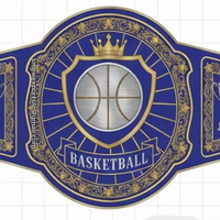 Ceinture de championnat de basketball professionnelle sur mesure pour compétitions - Taille basse unisexe