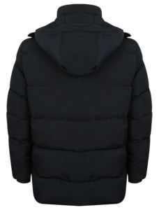 Veste matelassée à capuche décontractée pour hommes pour l'hiver avec motif de dessin animé Logo avant Fermeture à glissière Patchwork Design personnalisable - Product Image 3