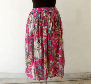 Traditional Casual Cotton Maxi <b>Skirt</b> Hand Screen Printed Tribal Design Free Size <b>Wrap</b> Style <b>Beach</b> Dress House Wear Dance Waist - Product Image 4