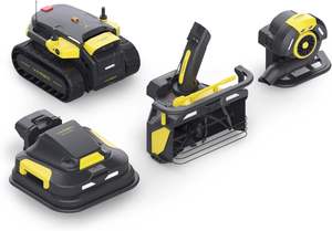 เครื่องตัดหญ้าอัตโนมัติแบบโมดูลาร์ 4-in-1 ยี่ห้อ YARBO พร้อมเครื่องเป่าหิมะและเป่าใบไม้ ระบบชาร์จอัตโนมัติ เครื่องยนต์ 2 จังหวะ ระดับอุตสาหกรรม ถังเก็บหญ้าขนาด 200 ลิตร - Product Image 5