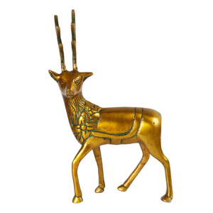 Fancy Modern Luxury Classic Deer Animal Statue Silver Metal Eco-Friendly Handmade Sculpture for Home Office Desktop <b>Decor</b> - Product Image 6