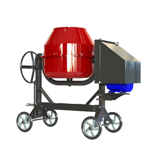 Mezclador de hormigón de construcción de carga automática diésel móvil de 450L con componente de motor central - Product Image 1