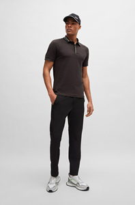 Nouveau design de t-shirt polo pour hommes t-shirt polo à manches courtes avec logo personnalisé t-shirt polo respirant coupe ajustée et couleur noire - Product Image 2