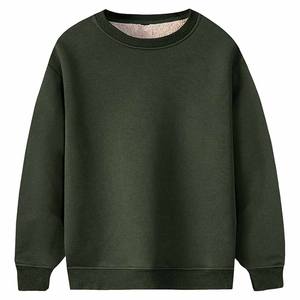 Sudadera de cuello redondo de lana para hombre, sudaderas con capucha y sudaderas informales gruesas cálidas para invierno - Product Image 2