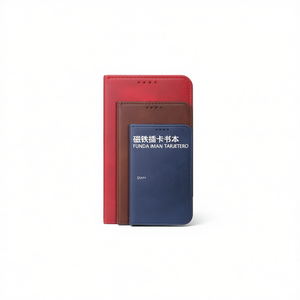 ที่ใส่บัตรแม่เหล็กหนัง PU สำหรับเคสกระเป๋าสตางค์ 14 Max พร้อมขาตั้งและแผ่นเจลป้องกัน - Product Image 1