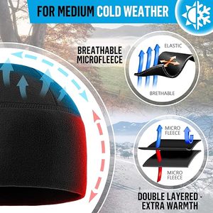 Gorro de invierno de punto acanalado unisex, gorro de lana elástico cálido, diseño ligero, Ideal para deportes al aire libre y uso diario - Product Image 3