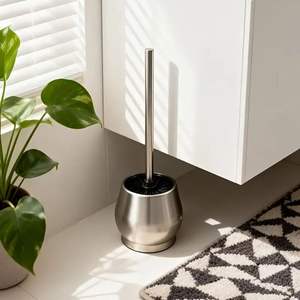 Decorative Style Metal <b>Toilet</b> <b>Brush</b> Holder For Modern Washroom Interior Adding Aesthetic Appeal And Utility - Product Image 1
