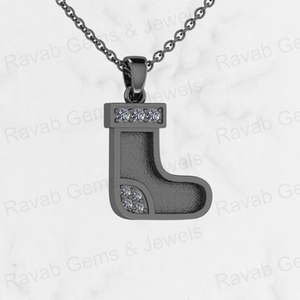 Colgante de zapato de comando de Plata de Ley 925, collar de montaje semi de 14x22mm, hallazgos de joyería con ajuste de cenizas de resina - Product Image 2