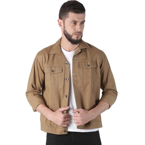 Veste en jean décontractée pour hommes, veste en jean personnalisée en gros d'usine 100% coton Shell Premium Quality XL Size Winter Season Material - Product Image 1