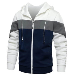 High Quality Cotton Zipper <b>Hoodie</b> Winter Streetwear Thick Fleece 220g Breathable Eco-Friendly Plain Blank Custom Men <b>Hoodies</b> - Product Image 5