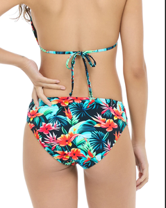 ชุดว่ายน้ำบิกินี่สองชิ้นผูกเชือกแขวนคอทรงสามเหลี่ยม2ชิ้นสำหรับผู้หญิงชุดว่ายน้ำบิกินี่แบบผูกเชือก - Product Image 1