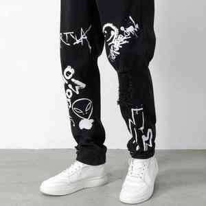 Personalizado bordado hombres Denim Jeans Slim Straight Fit moda Streetwear cómodo algodón suave suministro a granel fábrica - Product Image 3