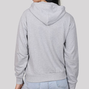 Sudadera con capucha de gran tamaño con estampado 3D de algodón pesado para mujer, sudadera de manga larga con estampado de letras, cuello con capucha, ajuste holgado - Product Image 5