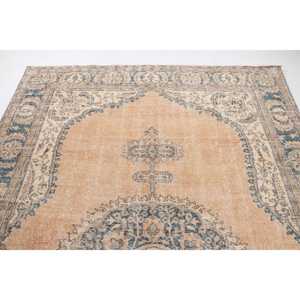 พรมตุรกีขนาดใหญ่ 6x10.7 ฟุต (183x327 ซม.) สีน้ำตาลวินเทจ ลายแบบนามธรรม - Product Image 5