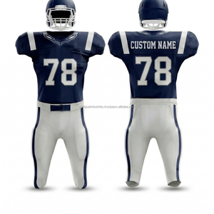 Maillot de football américain sublimé Elite, taille plus, extensible dans les 4 sens, panneaux latéraux en polyester, séchage rapide, équipe professionnelle - Product Image 1