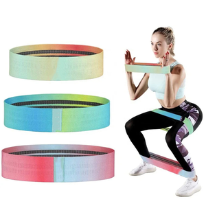 Bandes de résistance pour les hanches, haute élasticité, pour la gym, le fitness et l'exercice, en tissu polyester personnalisé, cercle de yoga pour les fessiers - Product Image 5