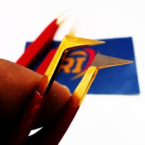 Pinzas de extensión de pestañas personalizables de alta calidad, empuñadura de diamante, mango de estilo CNC, punta de fibra sostenible - Product Image 4