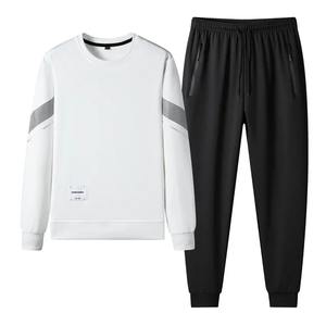 Personalizar Impreso Venta al por mayor Trajes de sudor 100% Algodón orgánico O-cuello Chándales de alta calidad Casual 2 piezas Set - Product Image 2