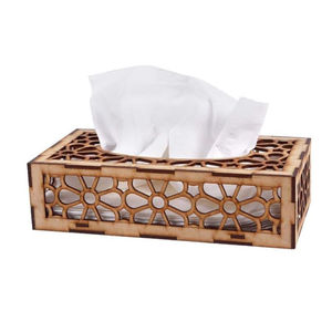 Boîte à mouchoirs rectangulaire moderne et écologique en bois de noyer de haute qualité faite à la main Couverture de mouchoirs décorative fantaisie pour restaurant - Product Image 2