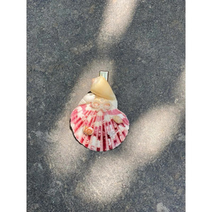 กิ๊บติดผมเปลือกหอยธรรมชาติทำมือสำหรับเครื่องประดับชุดชายหาดเหมาะสำหรับแฟชันชายฝั่งและฤดูร้อน - Product Image 4