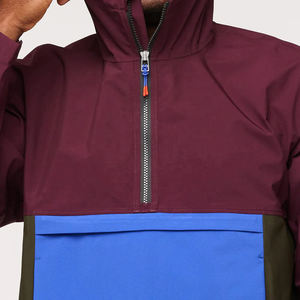 Bajo MOQ Última moda Cuarto Cremallera Sudadera con capucha Hombres Plain Pullover 1/4 Zip Pullover Capucha Cuello Media cremallera Sudaderas con capucha - Product Image 4