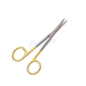 Tijeras quirúrgicas médicas de acero inoxidable de 14cm de alta calidad, tijeras de vendaje romas curvas, fuente de alimentación Manual - Product Image 2