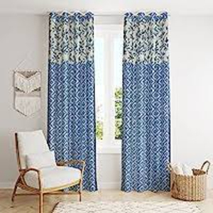 Fabricación de fábrica superventas de alta calidad KVR de alta calidad cortinas clásicas Ikat para la sala de estar algodón Ikat patrón Jac - Product Image 5