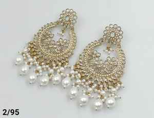 Traditional and Fashionable Latest Designer Indian Wholesale Jewelry of Jhumka Kundan Earring for Women Stylish Earring Jewlery - Product Image 4