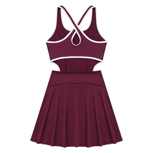 Jupe en nylon spandex personnalisable pour femmes ensemble d'uniformes de tennis vêtements de sport personnalisés pour les joueurs de l'équipe de tennis nom Logo - Product Image 3