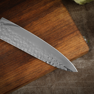 Couteau de chef en acier inoxydable Pakka, manche en bois, couteau de cuisine en forme de bambou, service OEM ODM personnalisé de qualité supérieure, vente en gros - Product Image 5