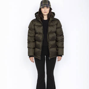 Chaqueta Acolchada de Alta Calidad para Mujer, Chaquetas con Logotipo Personalizado, Abrigos de Burbuja, Tela Satinada, Piel de Oveja, Técnicas de Impresión, Ropa Nueva para Mujer - Product Image 1