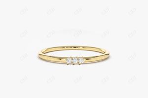 Anillo de boda de diamante Natural minimalista, anillo de apilamiento mínimo, anillos de aniversario de diamante genuino de uso diario, fabricante en la India - Product Image 5