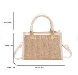 Trendy <b>Boho</b> Summer <b>Bag</b> for Women Shopping Hand-woven <b>Bag</b> Straw <b>Bag</b> Crochet Macrame Beach <b>Bags</b> Direct From Indian Supplier - Product Image 1