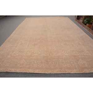 พรมตุรกีวินเทจคลาสสิกสีเบจ6.6 x 9.5ft ต่อผ้าวูลวัสดุวิสคอสสำหรับห้องนั่งเล่นหรือห้องนอน - Product Image 2