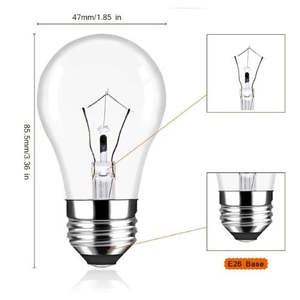 Bombilla para Electrodomésticos 40A15CLR, 40W, 130V, Nueva, Cristal Transparente - Product Image 2