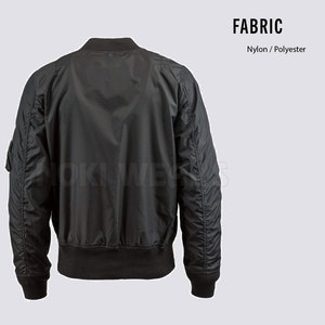 Servicio OEM Diseño personalizado Hombres Bomber Chaqueta de invierno Ropa de moda de alta calidad Chaqueta Bomber para los hombres - Product Image 3