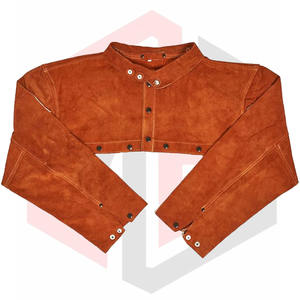 Gants de sécurité en cuir de vachette fendu 7 oz 14 pouces, résistants à la chaleur supérieure, antistatiques et antidérapants, pour la soudure - Product Image 1