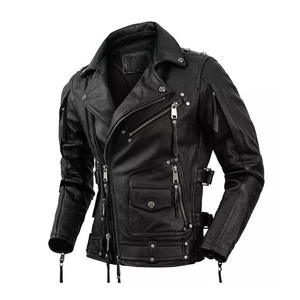 2024 nuevo modelo de chaqueta de cuero de vaca, venta al por mayor nueva chaqueta de cuero de bombardero transpirable Vintage de Color neón - Product Image 2