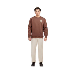 เสื้อสเวตเตอร์คอกลมผ้าฝ้ายหนาใส่ได้ทั้งชายและหญิงเสื้อมีฮู้ดและเสื้อสเวตเตอร์แบบธรรมดาพิมพ์โลโก้ตามสั่งดีไซน์ด้านหน้า - Product Image 1