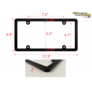 Cadres de plaque d'immatriculation de voiture en aluminium billette patriotiques avec drapeau américain, design fin avec LED et matériau plastique - Product Image 6