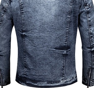 Chaqueta Vaquera Personalizable para Hombre 2026, Estilo Urbano con Cierre de Cremallera Resistente, Directo de Fábrica, Venta al Por Mayor - Product Image 3